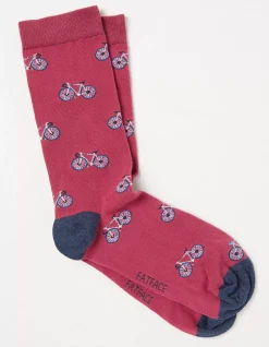 FatFace 1 Pack Bike Socks Rose Pink Outlet