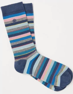 FatFace 1 Pack Bruce Stripe Socks Multi New