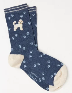 FatFace 1 Pack Cockapoo Socks Navy Marl