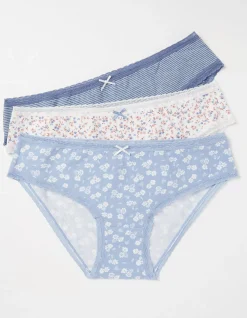 FatFace 3 Pack Floral Mini Knickers Multi Hot