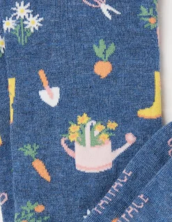 FatFace 1 Pack Gardening Socks Navy Marl
