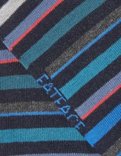 FatFace 1 Pack Oscar Stripe Trainer Socks Multi Clearance