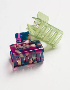 FatFace 2 Pack Resin Claw Clip Multi Clearance