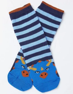FatFace 1 Pack Triceratops Socks Cobalt Blue Hot