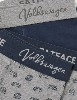 FatFace 2 Pack Vw Camper Boxers Grey Marl Clearance