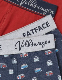 FatFace 2 Pack Vw Surf Camper Boxers Navy Discount