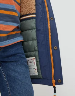 FatFace Addison Waterproof Coat Navy Hot
