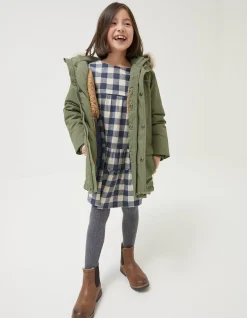 FatFace Addison Waterproof Parka Khaki Outlet