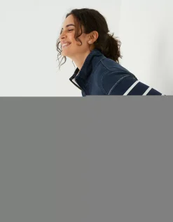 FatFace Airlie Classic Breton Sweatshirt Navy Clearance