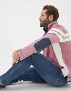 FatFace Airlie Multi Chest Stripe Sweatshirt Light Pink Best