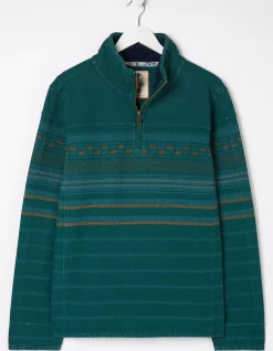 FatFace Airlie Pattern Sweatshirt Teal Blue Online