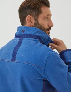 FatFace Airlie Pocket Panel Sweatshirt Cobalt Blue Hot