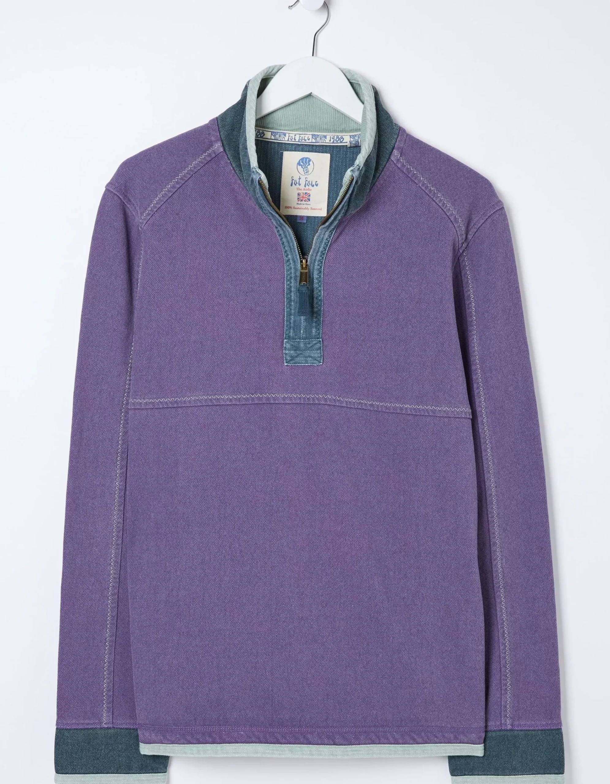 FatFace Airlie Pocket Sweatshirt Purple Sale