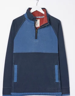 FatFace Airlie Tonal Pocket Sweatshirt Navy Hot