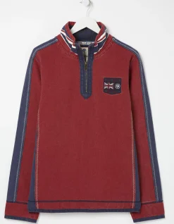 FatFace Airlie Uk Sweatshirt Red New