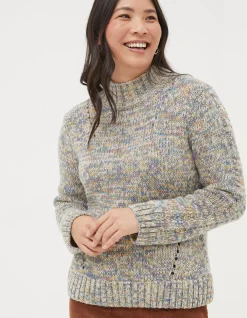 FatFace Alexis Wildscapes Jumper Multi Hot
