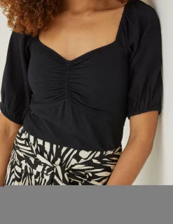 FatFace Alice Top Black New