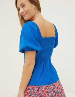 FatFace Alice Top Cobalt Blue Sale