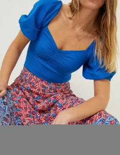 FatFace Alice Top Cobalt Blue Sale