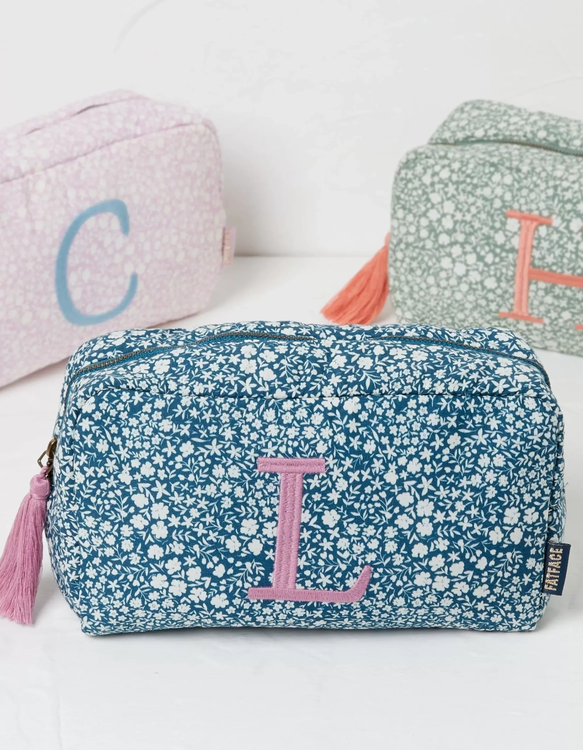 FatFace Alphabet Make Up Bag A-L Multi Online