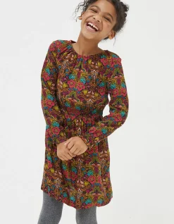 FatFace Amelia Floral Print Dress Multi Hot