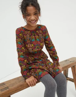 FatFace Amelia Floral Print Dress Multi Hot