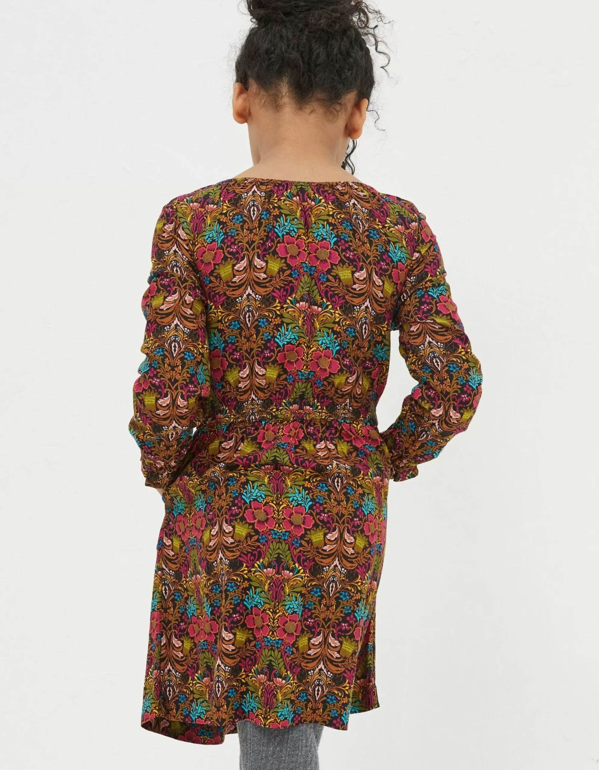 FatFace Amelia Floral Print Dress Multi Hot