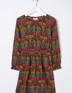 FatFace Amelia Floral Print Dress Multi Hot