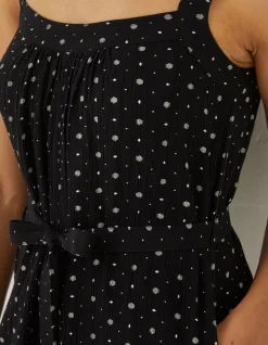FatFace Annie Geo Print Playsuit Black Outlet