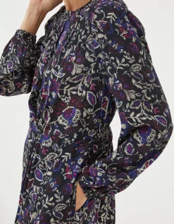 FatFace Annie Inspirit Floral Dress Black Sale