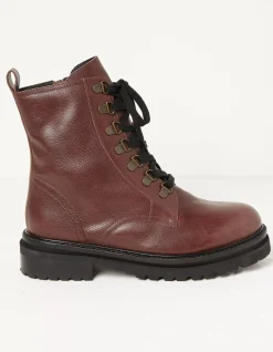 FatFace Aureilia Ankle Hiker Boot Burgundy Hot