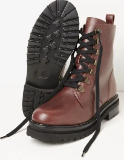 FatFace Aureilia Ankle Hiker Boot Burgundy Hot