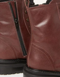 FatFace Aureilia Ankle Hiker Boot Burgundy Hot