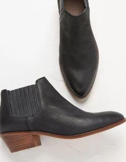 FatFace Ava Western Ankle Boot Black Best