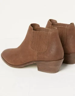 FatFace Ava Western Ankle Boot Tan