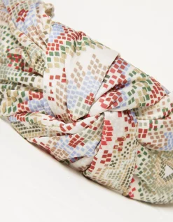 FatFace Aztec Texture Head Band Ivory Online