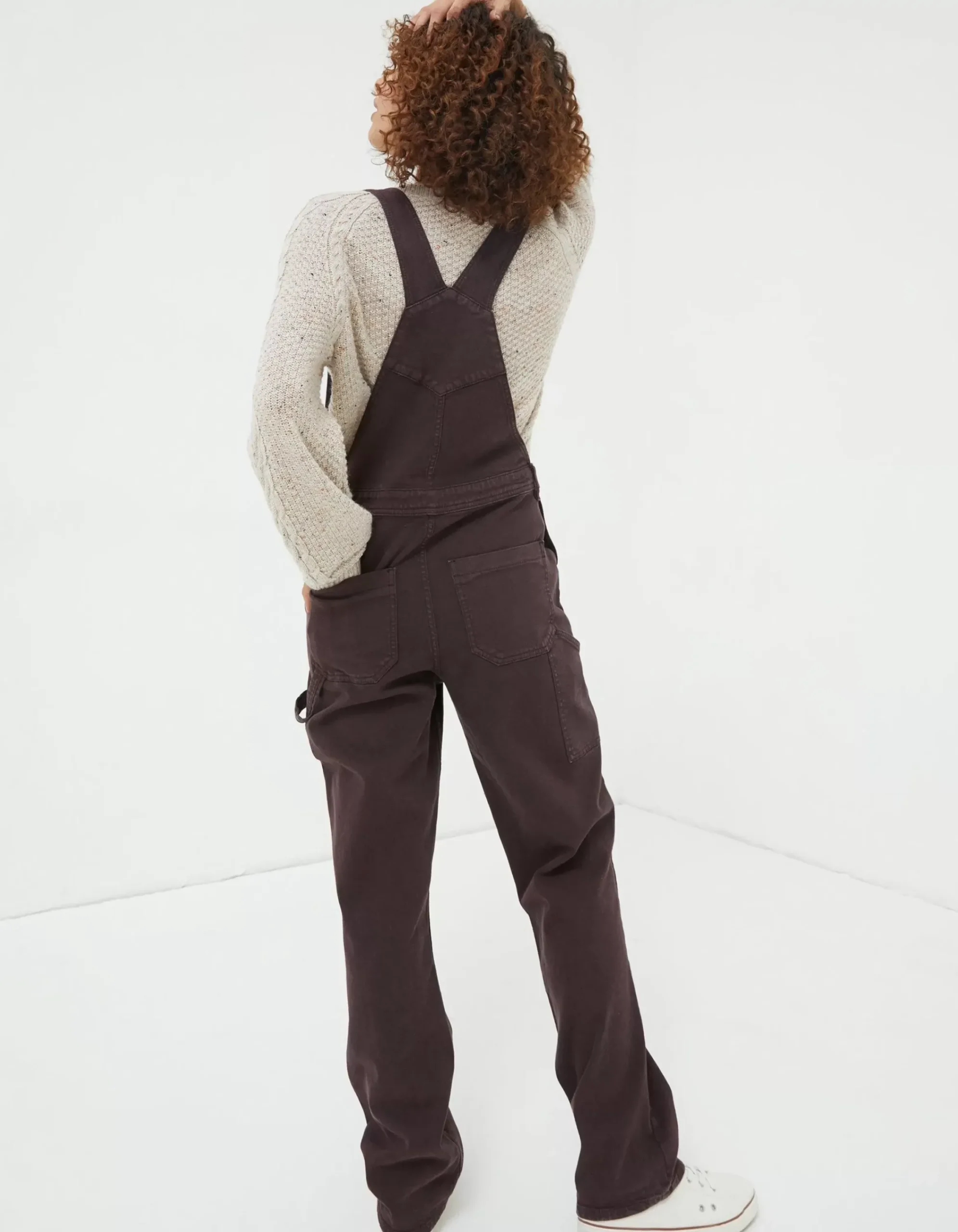 FatFace Banbury Canvas Dungaree Purple Discount