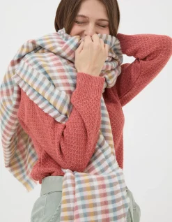 FatFace Bea Gingham Scarf Multi Best