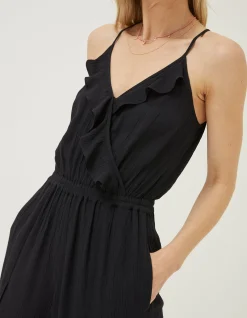 FatFace Beach Wear Hollywell Jumpsuit Black Online
