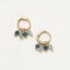 FatFace Bead Huggy Hoops Blue Online