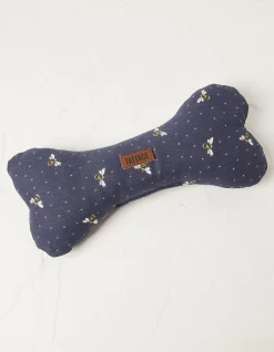 FatFace Bee Spot Print Dog Toy Navy