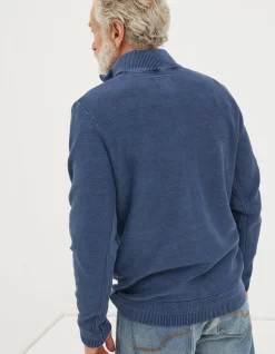 FatFace Berwick Washed Half Neck Navy Online
