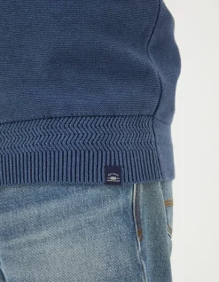 FatFace Berwick Washed Half Neck Navy Online