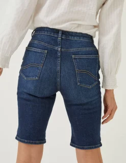 FatFace Bisley Denim Bermuda Shorts Dark Blue Online