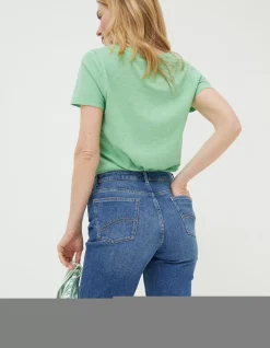 FatFace Bisley Denim Bermuda Shorts Mid Blue Best