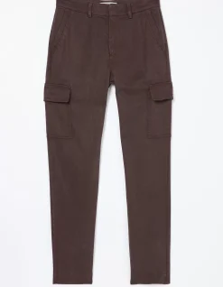 FatFace Blair Tencel Carpenter Trousers Dark Burgundy Online