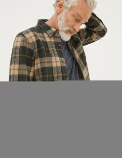 FatFace Blake Check Shirt Dark Teal Online