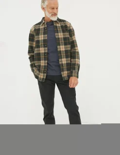FatFace Blake Check Shirt Dark Teal Online