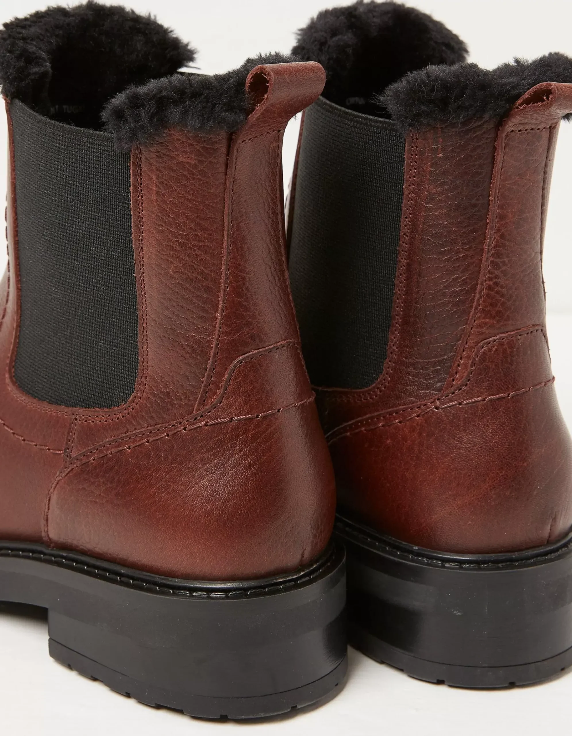 FatFace Blake Fur Lined Chelsea Boot Burgundy Discount