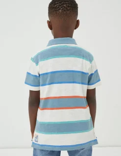 FatFace Block Stripe Polo Multi Colour Sale